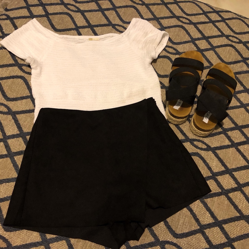 Cute Black Skort